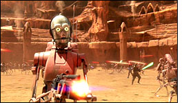 Harci droid test, C3PO fej